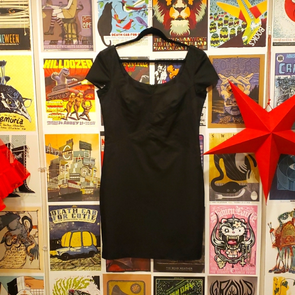 🔥3/$30🔥Bodycon Little Black Dress Sweetheart Stretch Denim